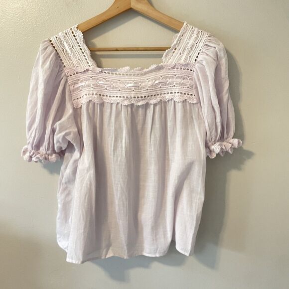 NWT Industry Republic Cotton Fairy Cottagecore Lavender Top Sz XS - Picture 6 of 7